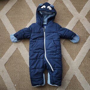 Wippette Baby Boys 12 Months Blue Eyes Snowpram 3D Ears